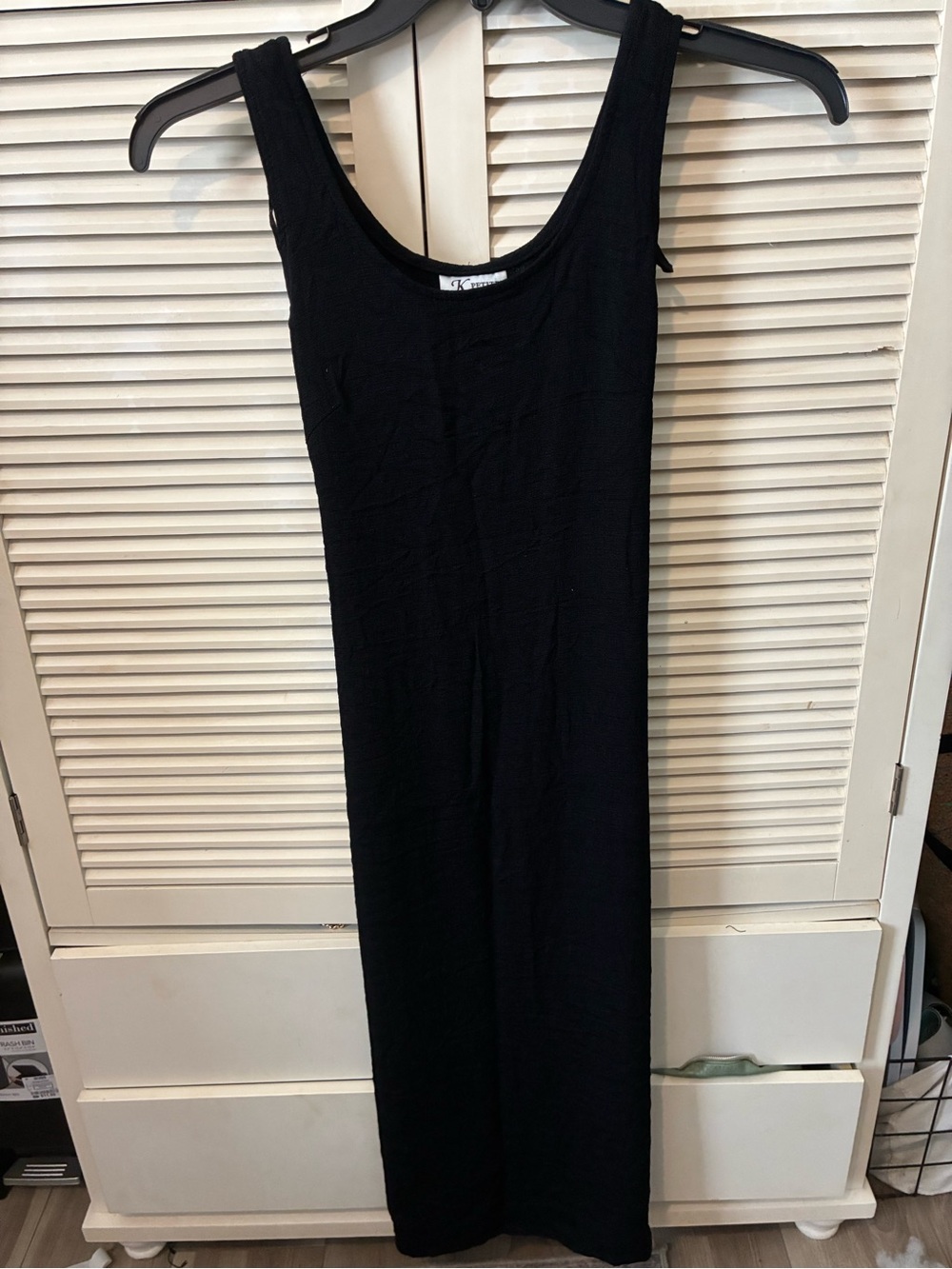 Classic Black Midi Tank Dress
